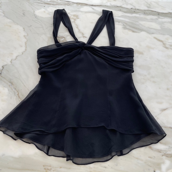 BCBG BLACK BACK TIE TOP SIZE SMALL - Picture 9 of 16